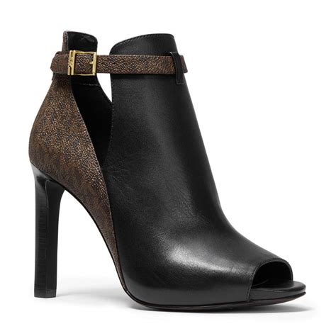 michael kors open toe booties